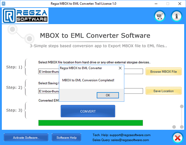 Convert MBOX to EML file
