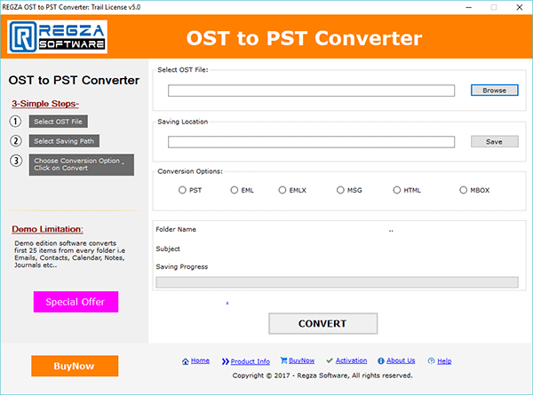 Regza OST to PST Converter